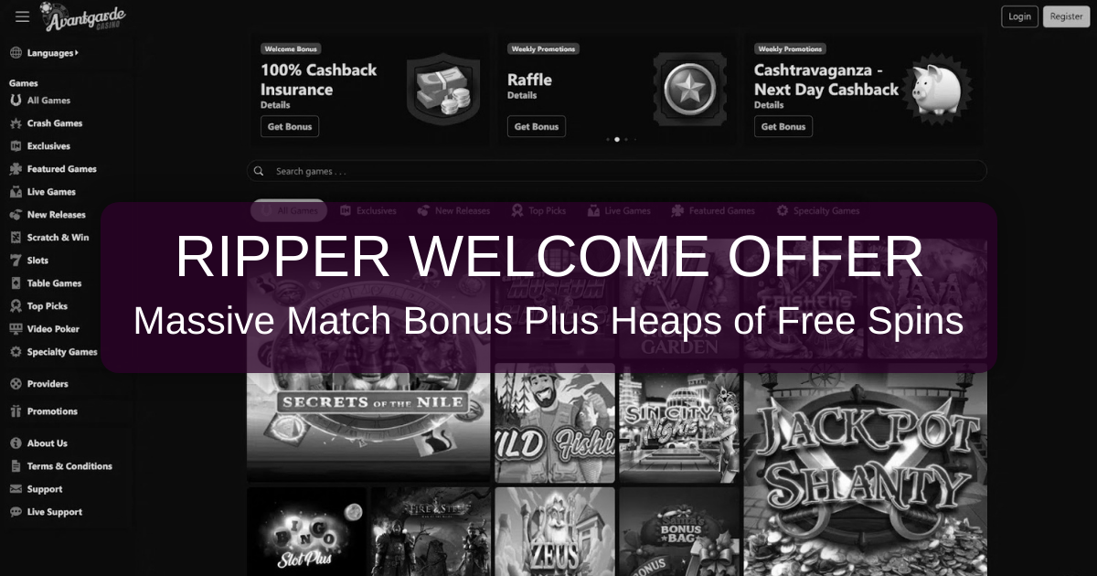Avantgarde Casino banner